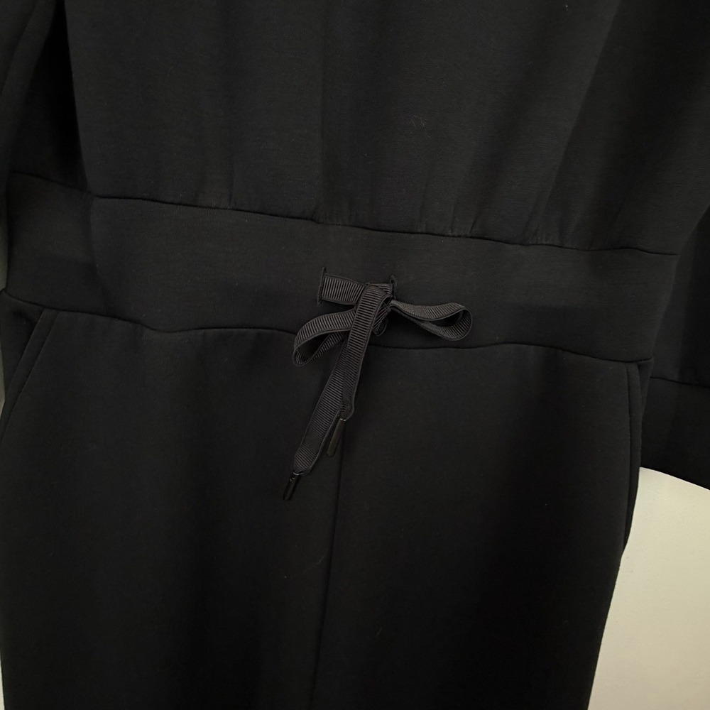 Spanx Jumpsuit Large Tall Air Essentials Long Sleeve Wide Leg Off Shoulder New - Picture 9 of 13